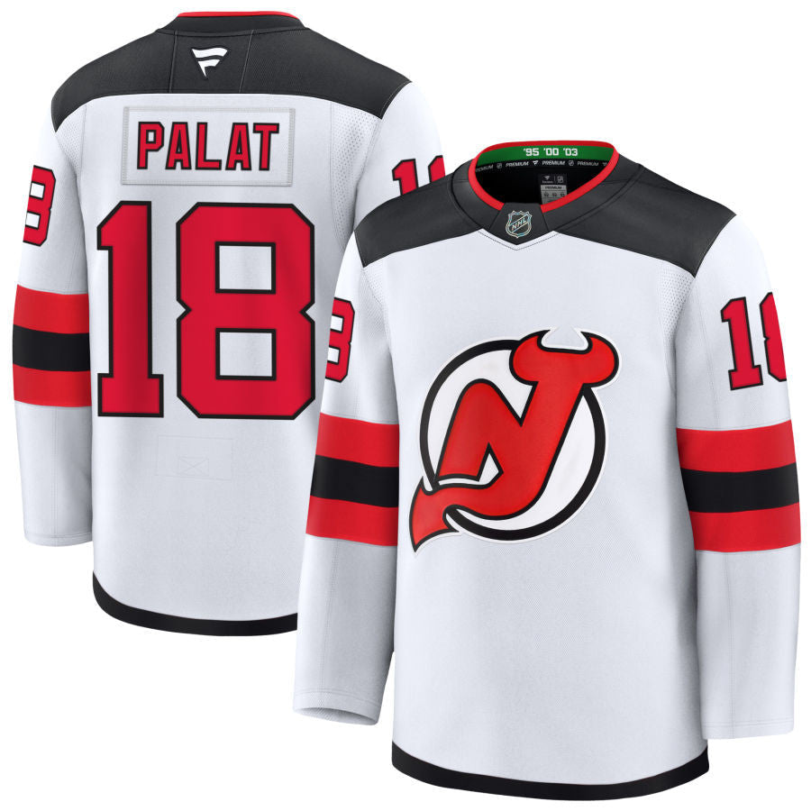 Ondrej Palat New Jersey Devils 2025 Away Jersey - White 1 Ondrej Palat New Jersey Devils 2025 Away Jersey - White