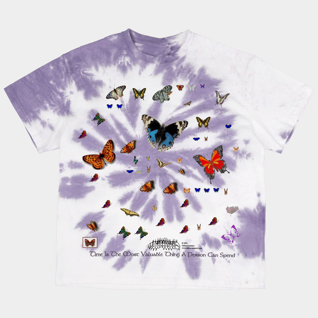 Online Ceramics Merch 2026 Time Is the Most Valuable Thing A Person Can Spend Tie Dye T-Shirt