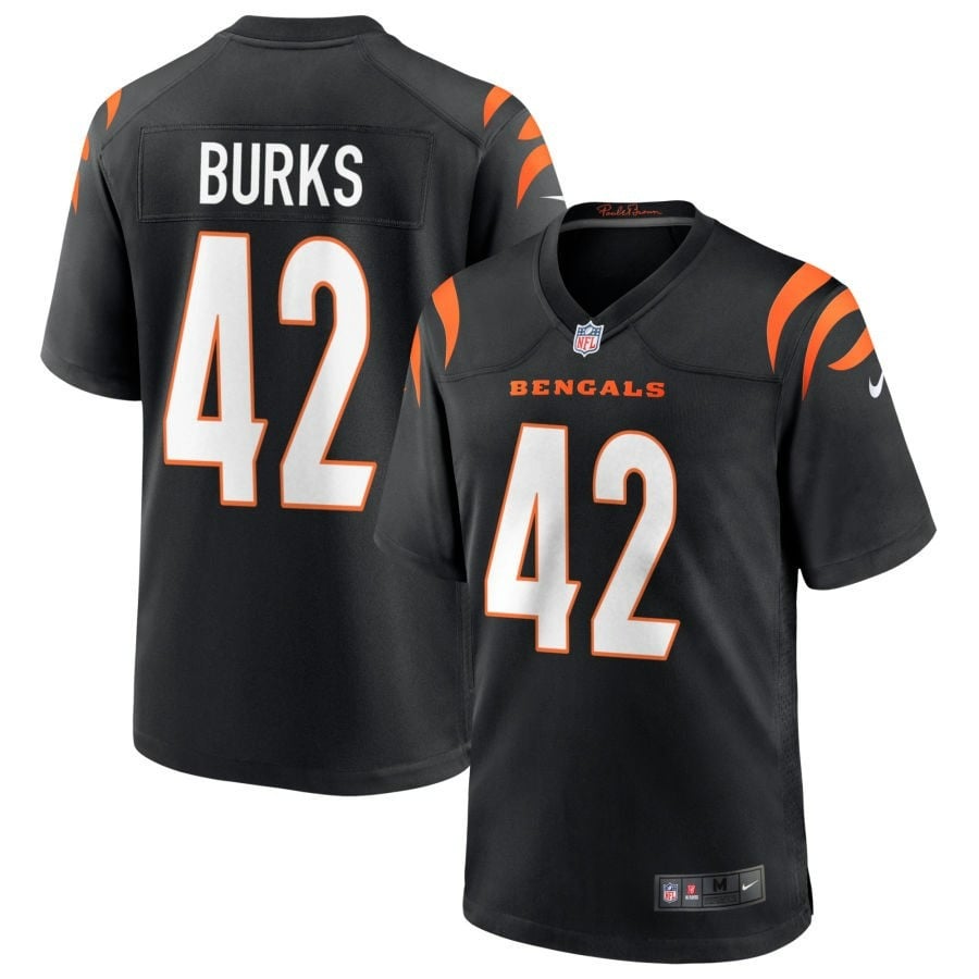 Oren Burks Cincinnati Bengals 2025 Game Jersey - Black