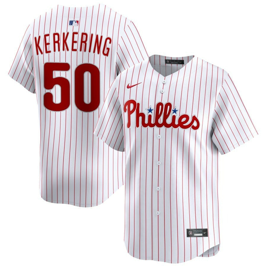 Orion Kerkering Philadelphia Phillies 2025 Home Limited Jersey - White