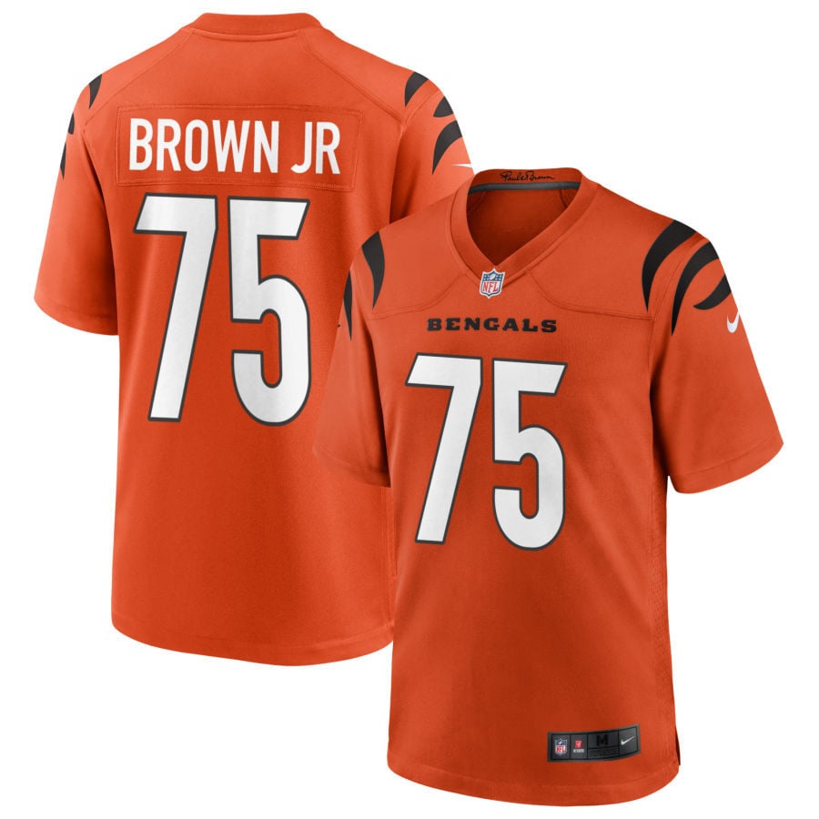 Orlando Brown Cincinnati Bengals 2025 Alternate Game Jersey - Orange