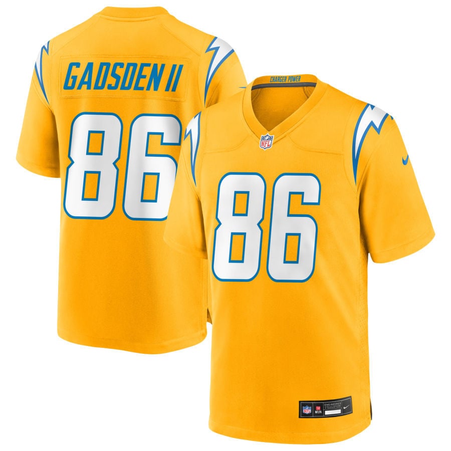 Oronde Gadsden II Los Angeles Chargers 2025 Alternate Charger Power Game Jersey - Gold