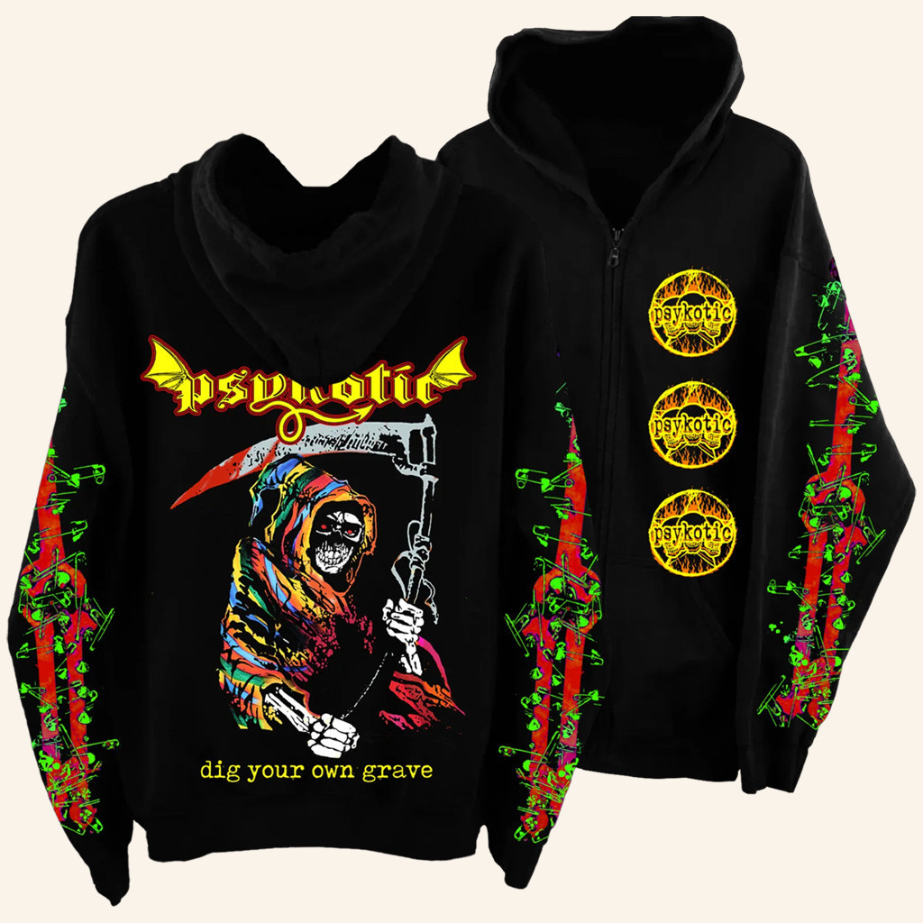 Osamason Merch Reaper Zip Hoodie Gifts For Rap Music Lovers