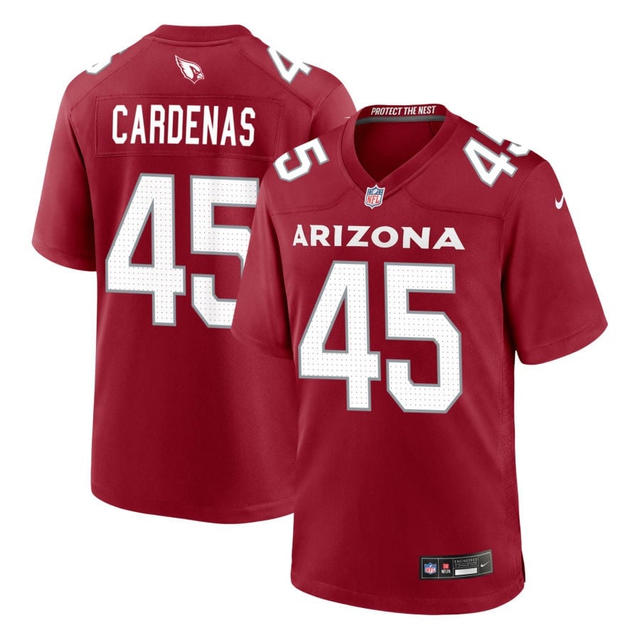 Oscar Cardenas Arizona Cardinals 2025 Game Jersey - Cardinal
