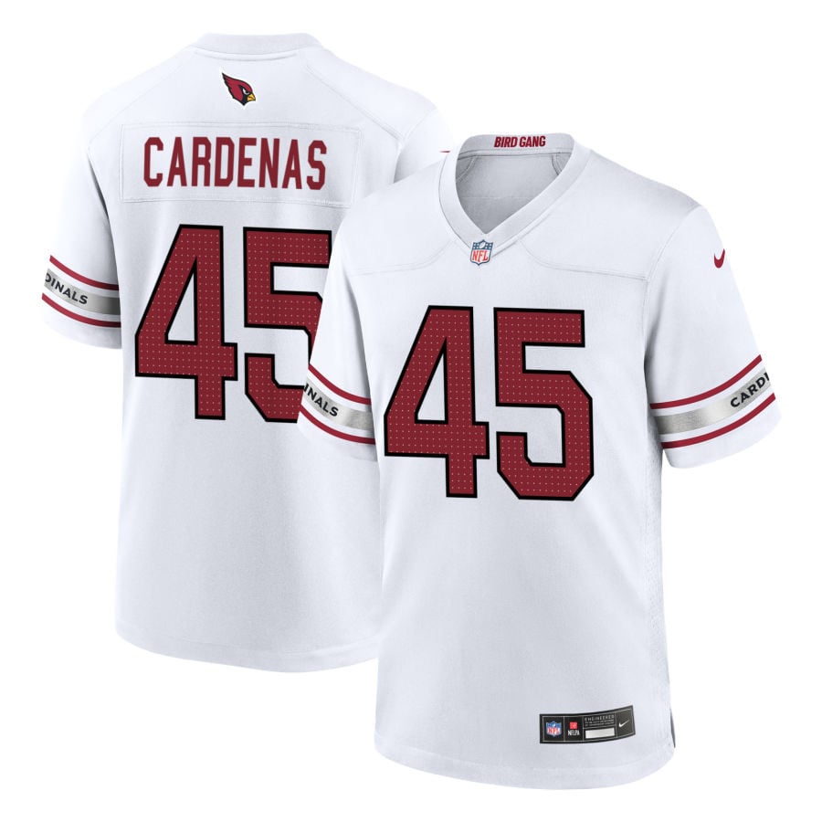 Oscar Cardenas Arizona Cardinals 2025 Game Jersey - White