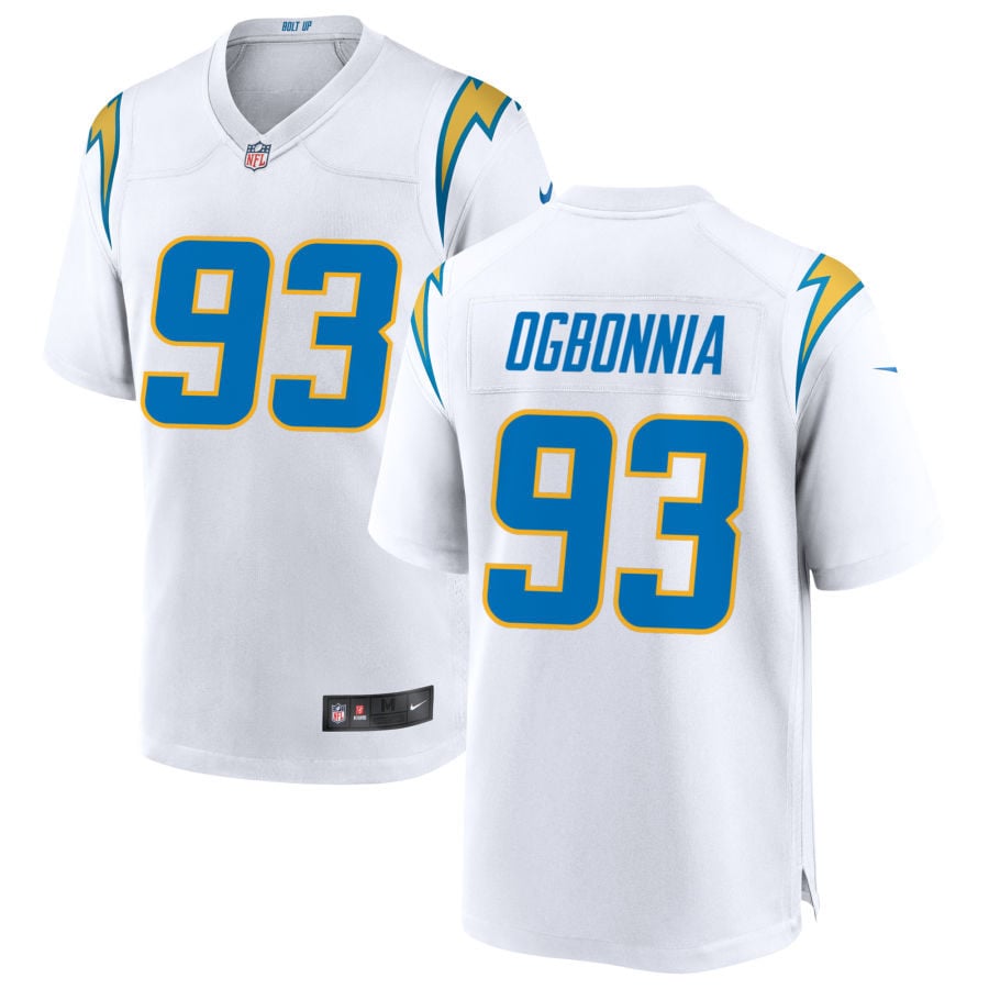 Otito Ogbonnia Los Angeles Chargers 2025 Game Jersey - White