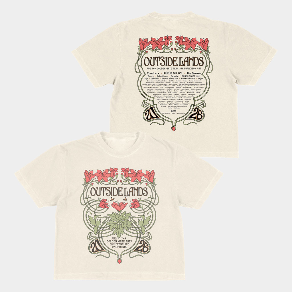 Outside Lands Merch 2026 Floral Event T-Shirt Outside Lands Lineup Shirt Music Festival Merch