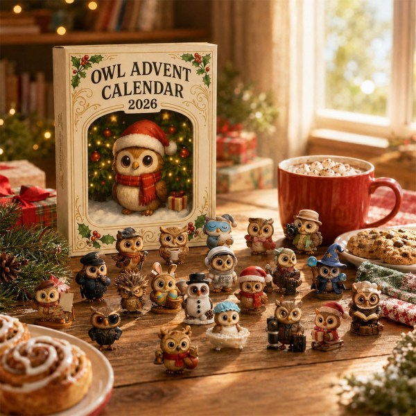 Owl Christmas Countdown Advent Calendar 2026 Xmas Tree Ornaments Gifts For Owl Lovers - Image 2