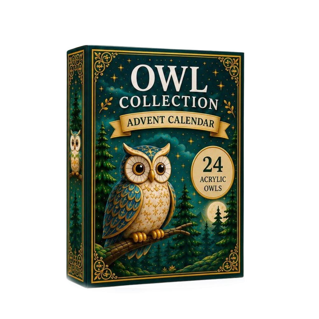 Owl Collection Advent Calendar 24 Day Countdown Set Christmas Gift For Owl Lovers