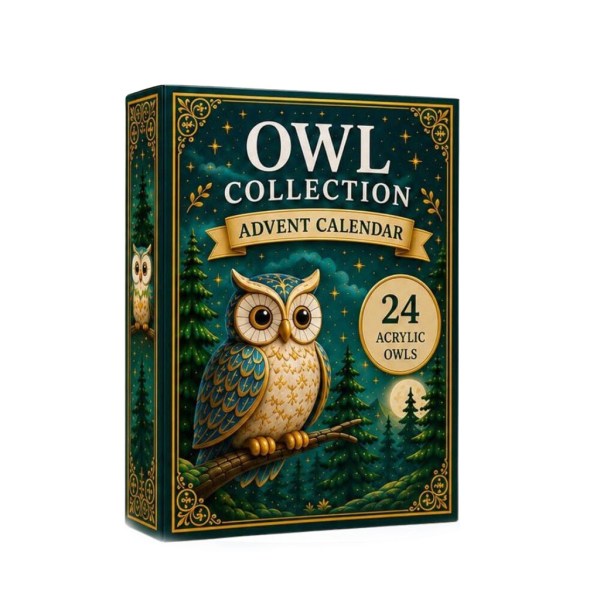 Owl Collection Advent Calendar 24 Day Countdown Set Christmas Gift For Owl Lovers - Image 2