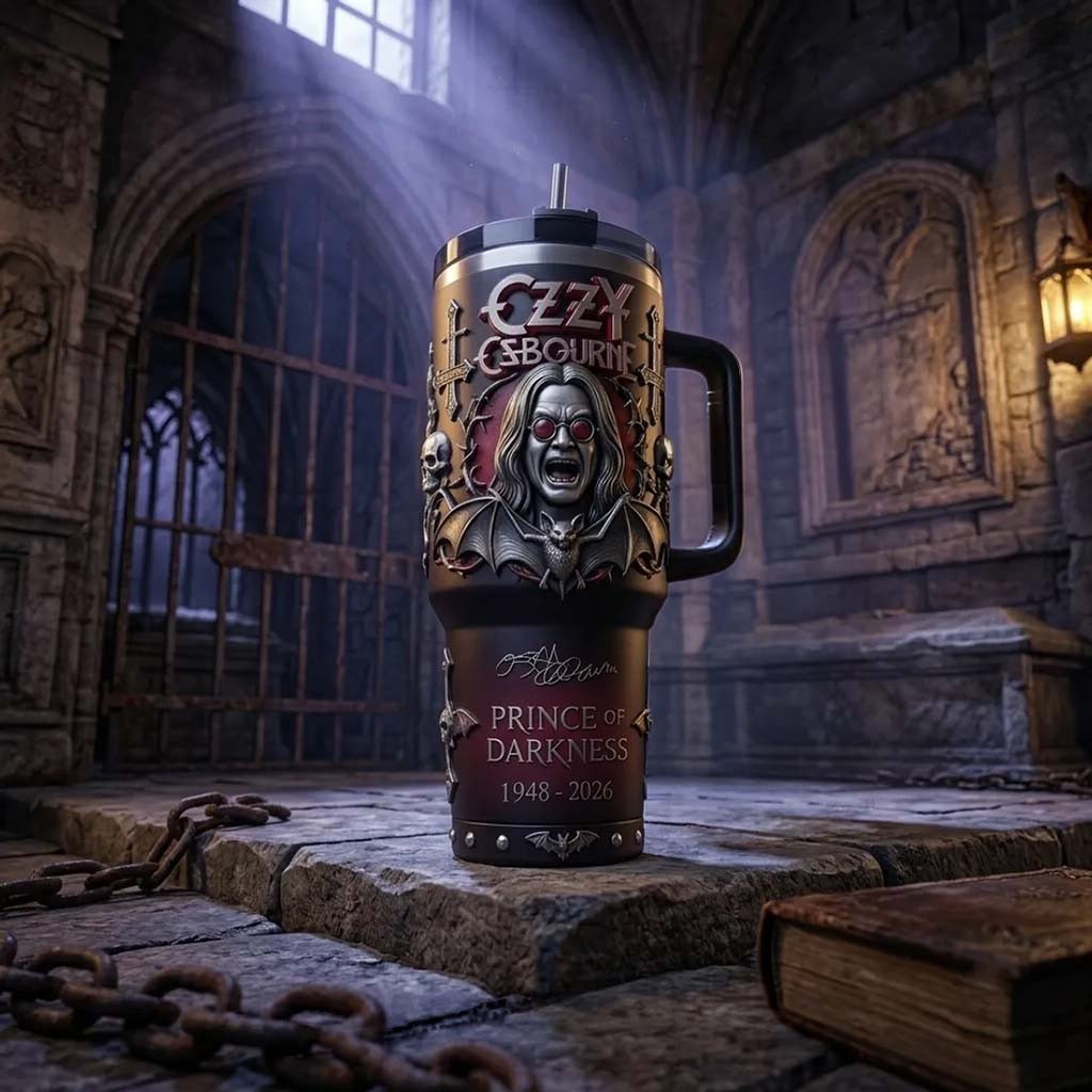 Ozzy Osbourne Prince of Darkness Tumbler Ozzy Osbourne Merch Present For Music Lovers