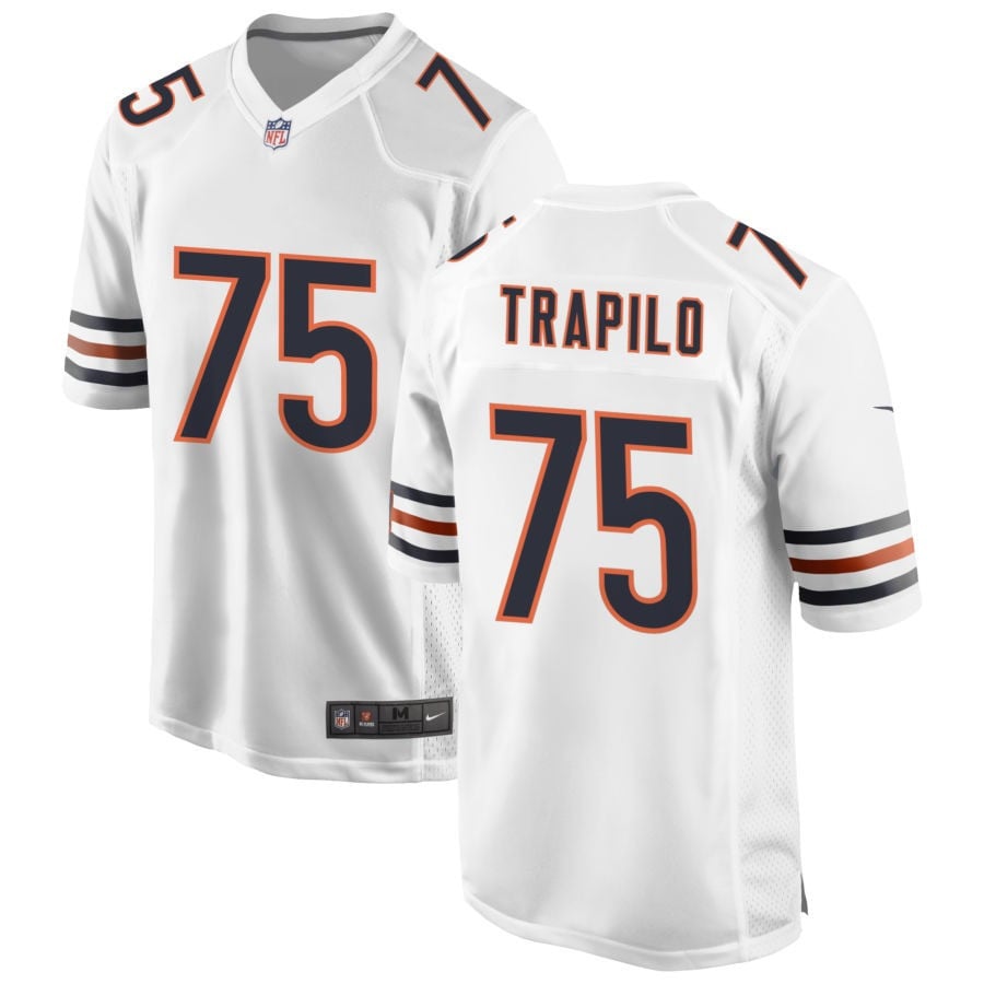 Ozzy Trapilo Chicago Bears 2025 Game Jersey - White