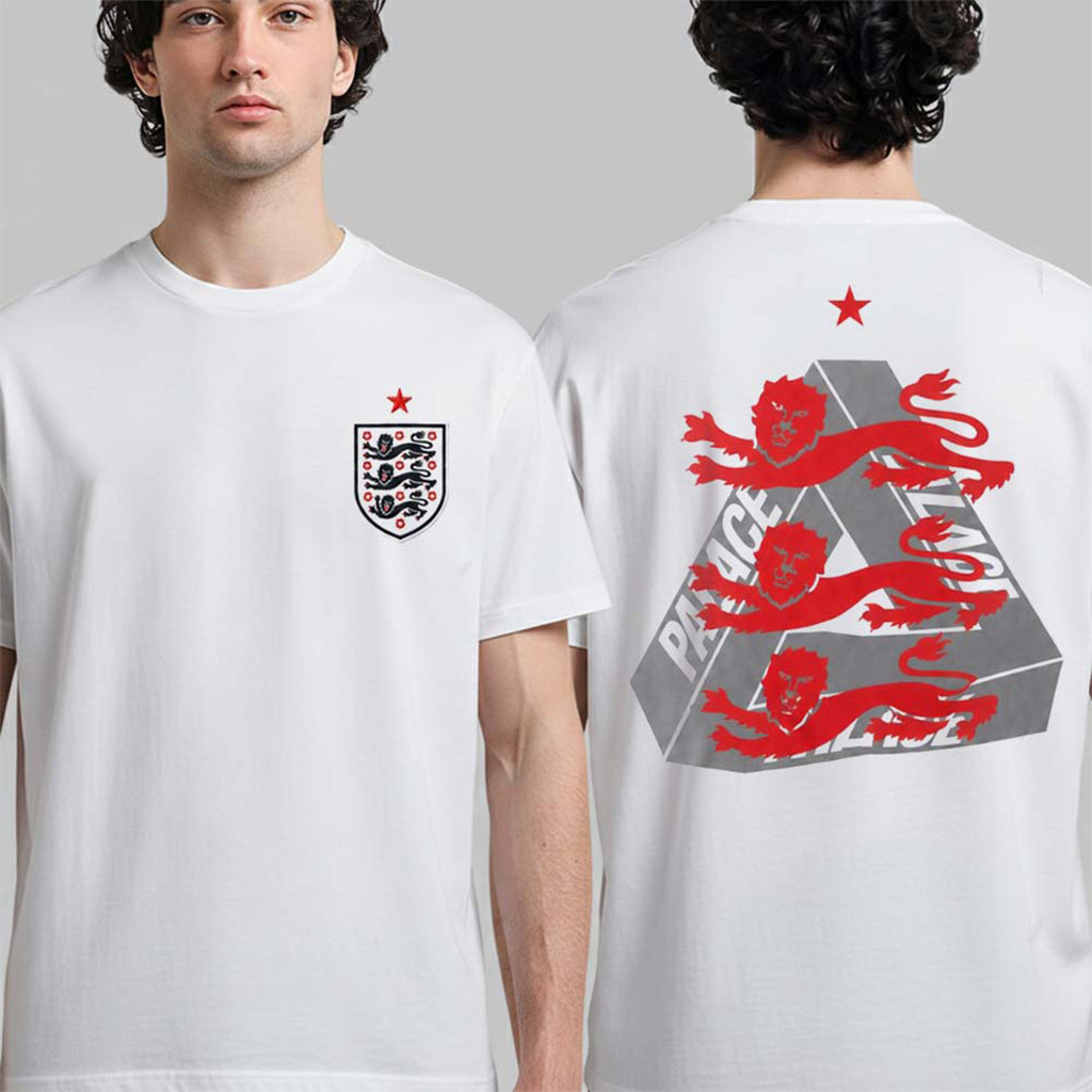 Palace X England National Football Team Tri Ferg T-Shirt Palace Merch Gift For Sport Fans
