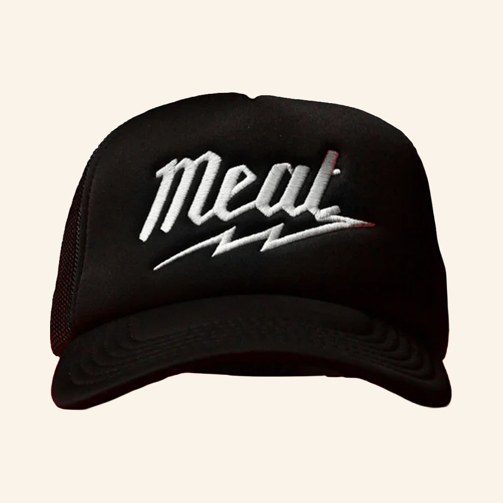Papa Meat Merch Embroidered Meat Trucker Hat Meatcanyon Creepycast Hat Gifts For Him