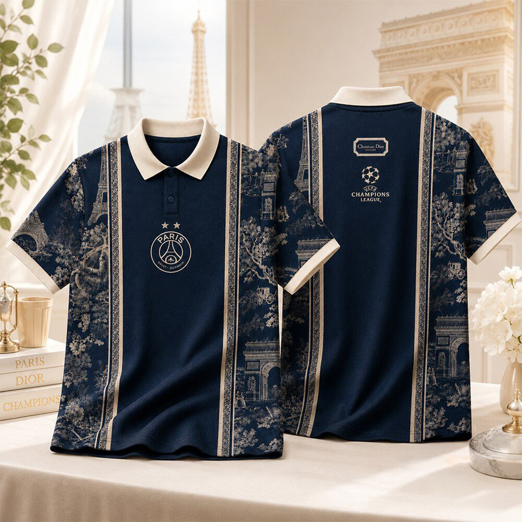 Paris Saint Germain PSG Champions League Polo Shirt 2026 PSG Champions Merch Gifts For Stepdad