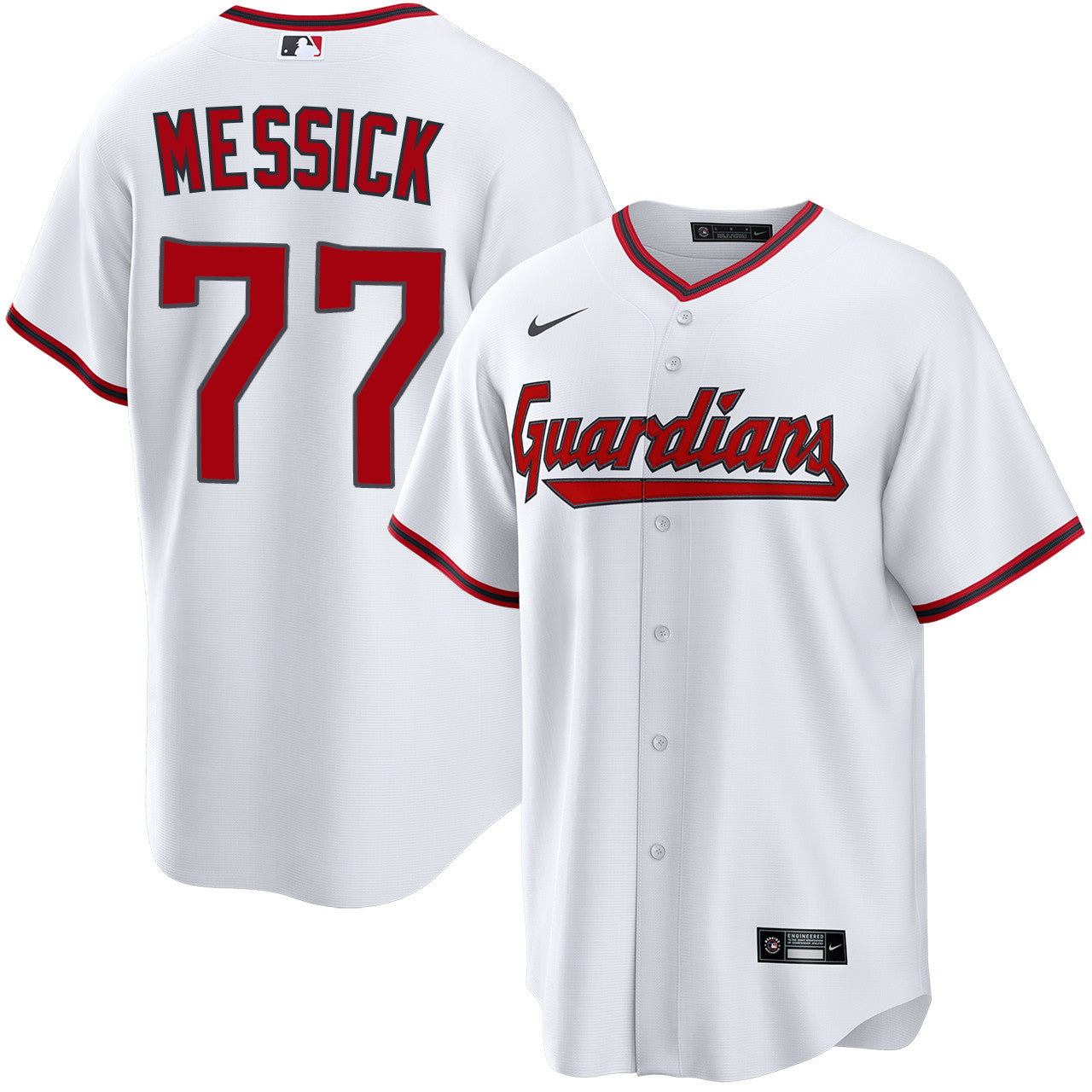 Parker Messick Cleveland Guardians 2026 Home Jersey - White