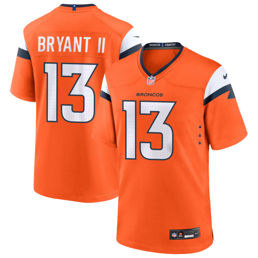 Pat Bryant II Denver Broncos 2025 Game Jersey - Orange