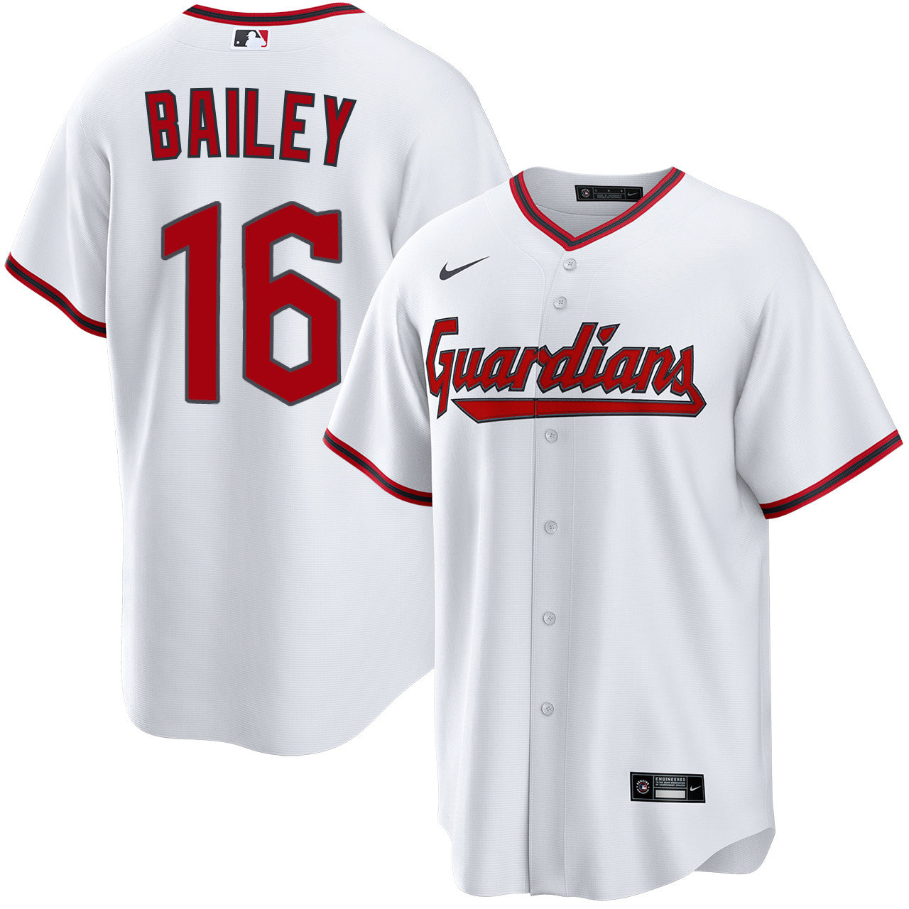Patrick Bailey Cleveland Guardians 2026 Home Jersey - White