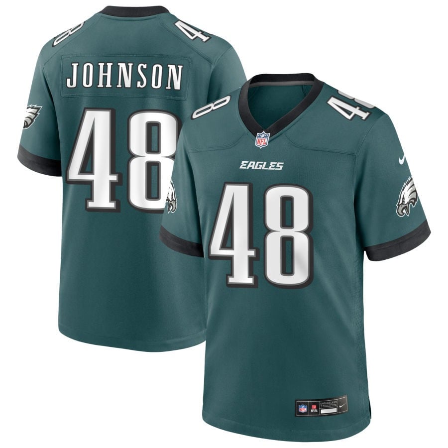 Patrick Johnson Philadelphia Eagles 2025 Game Jersey - Midnight Green