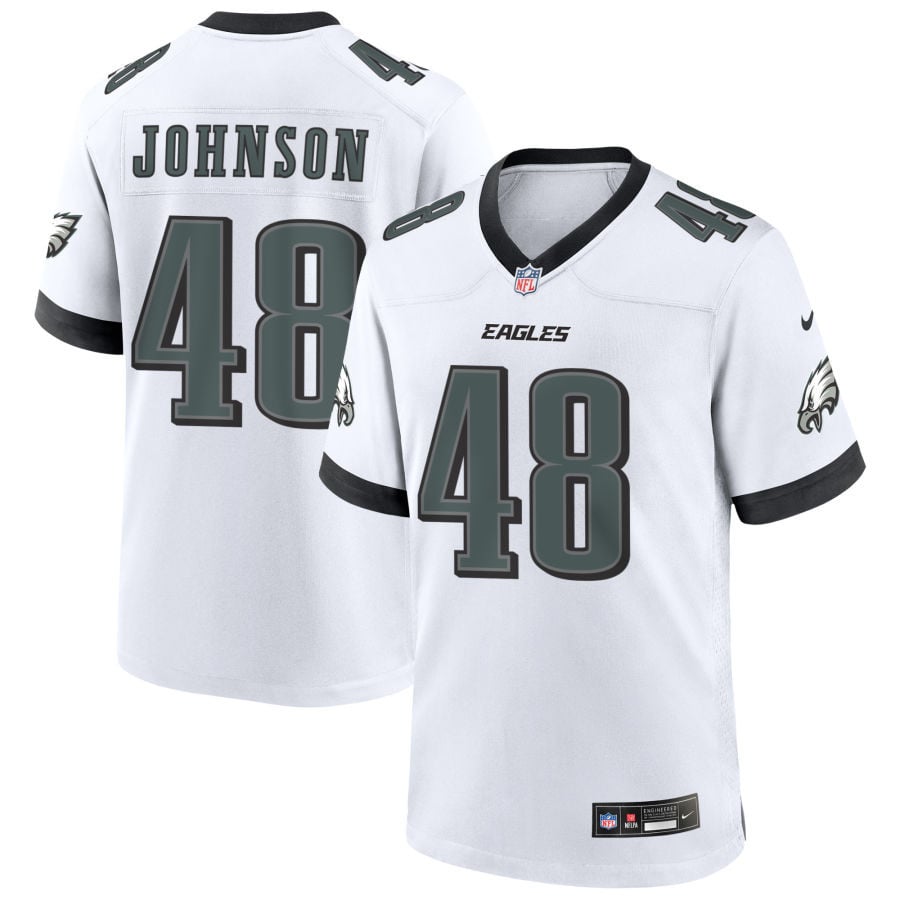 Patrick Johnson Philadelphia Eagles 2025 Game Jersey - White