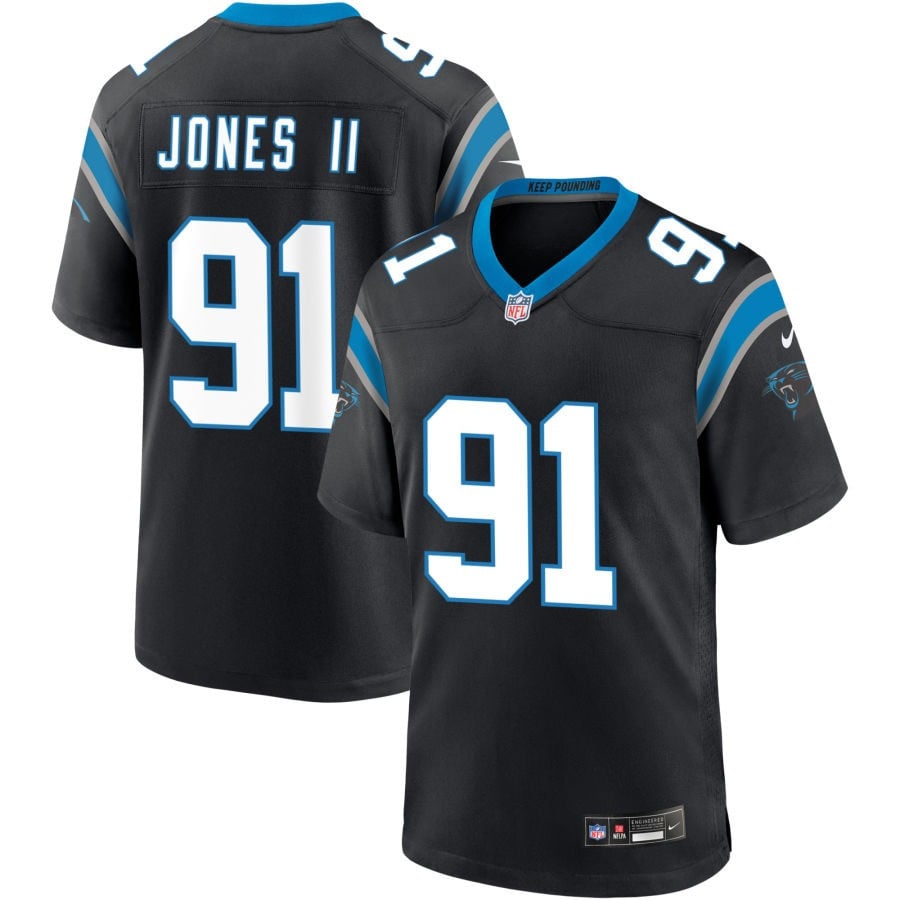 Patrick Jones II Carolina Panthers 2025 Game Jersey - Black