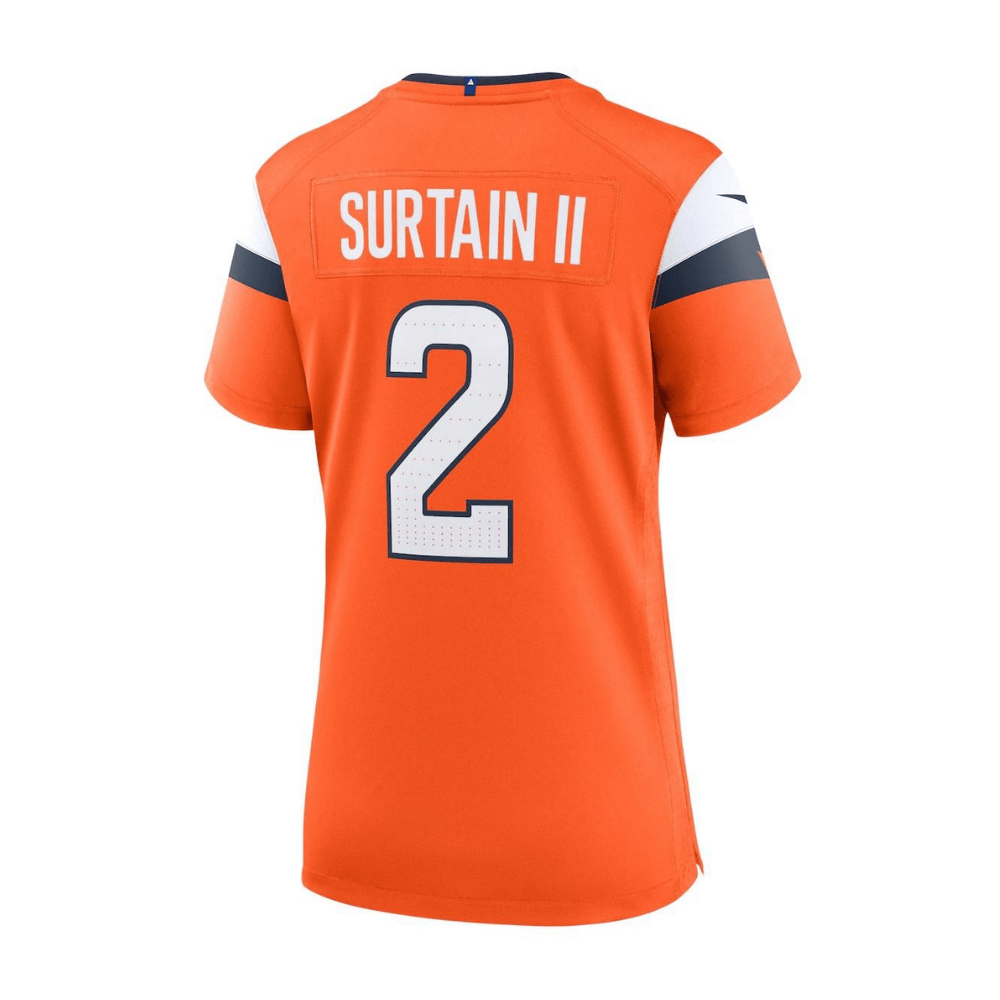 Patrick Surtain II Denver Broncos 2025 Pro Bowl Patch Game Jersey - Orange - Image 2