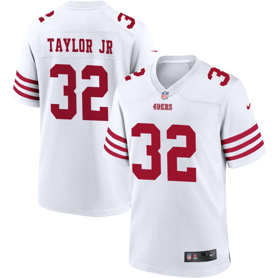 Patrick Taylor Jr San Francisco 49ers 2025 Game Player Jersey - White