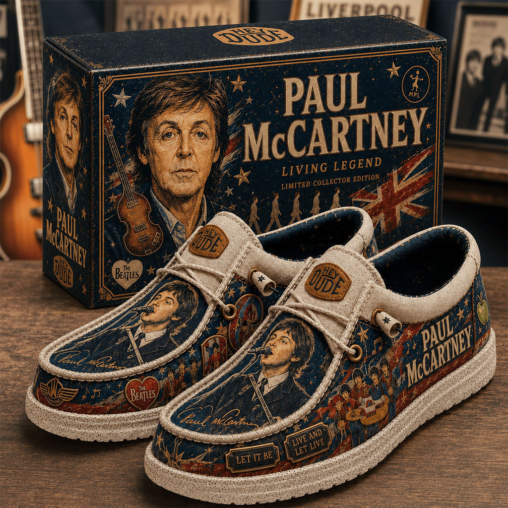 Paul McCartney Living Legend Hey Dude Shoes The Beatles Paul McCartney Merch Gift For Music Fan