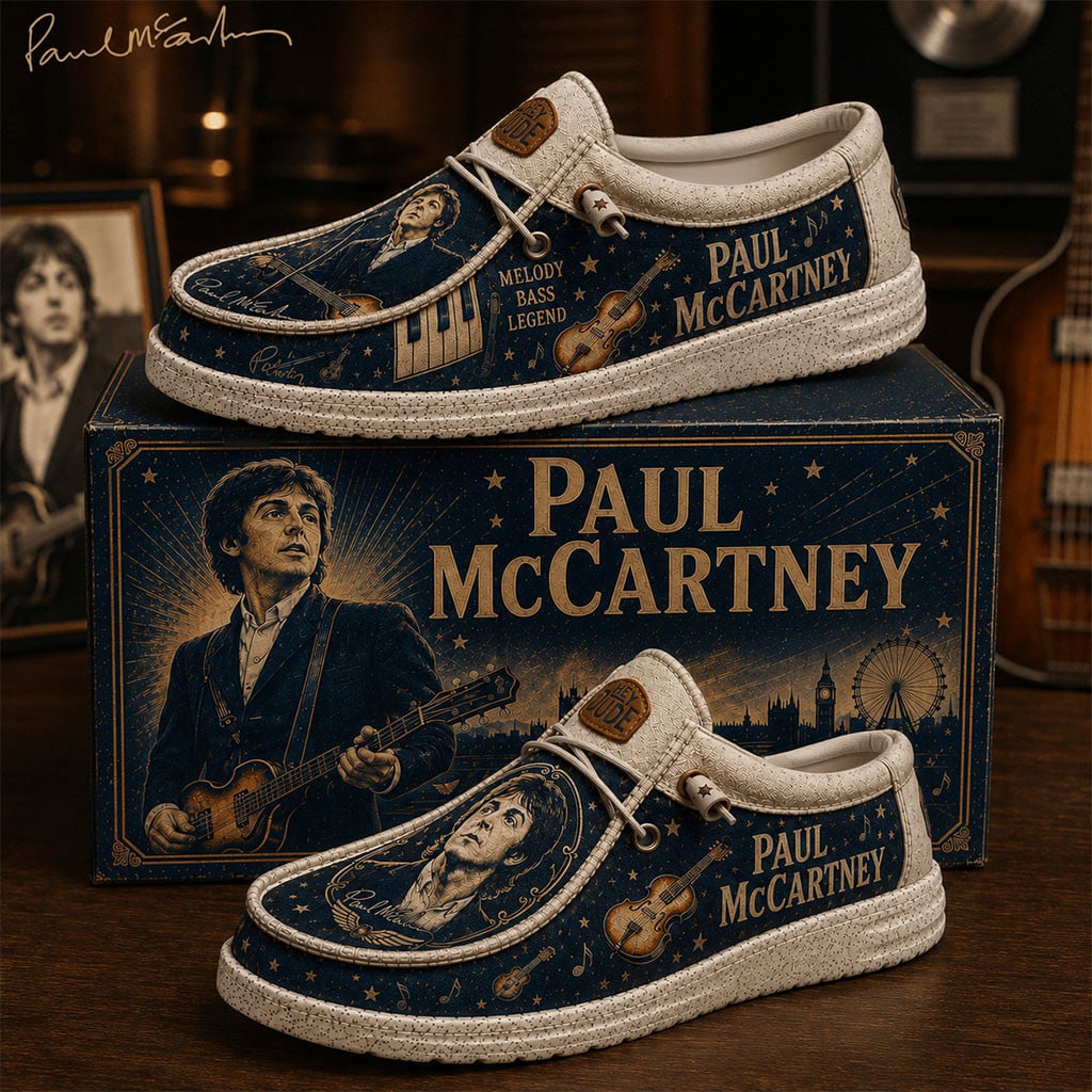 Paul McCartney Melody Bass Legend Shoes Paul McCartney Merch Present For Music Lovers