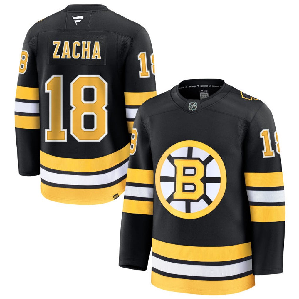 Pavel Zacha Boston Bruins 2026 Home Premium Jersey - Black