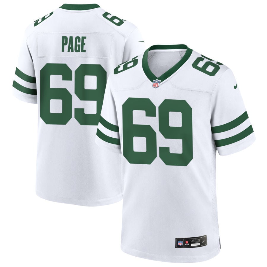 Payton Page New York Jets 2025 Game Jersey - Legacy White