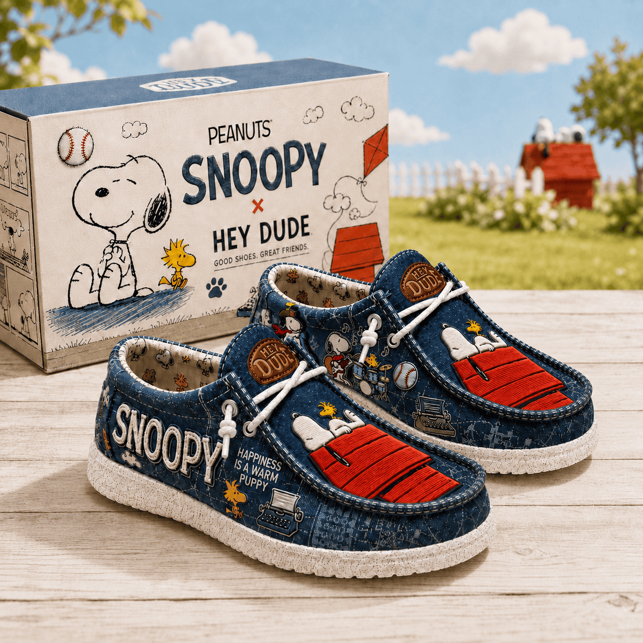 Peanuts Snoopy Happiness Is A Warm Puppy Shoes Funny Snoopy Merch Birthday Gift For Son