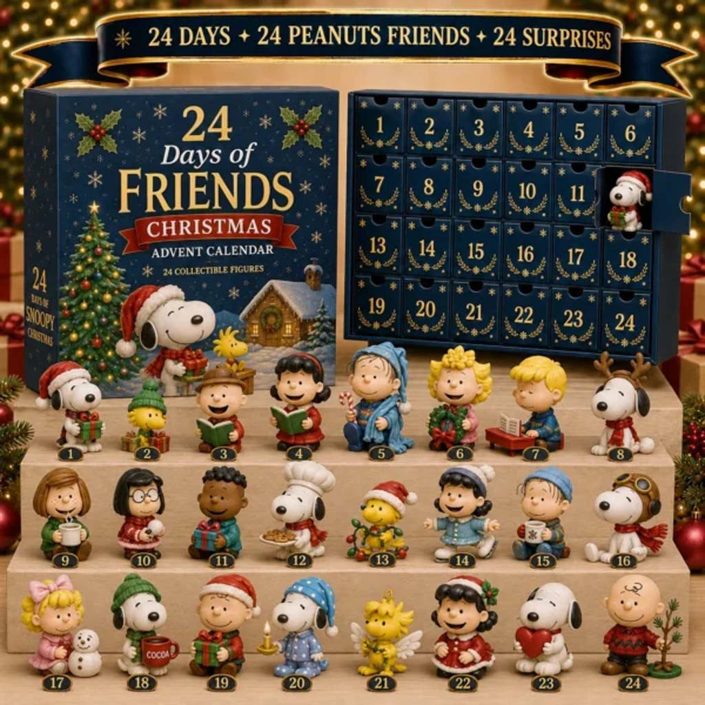 Peanuts Snoopy Merch 24 Days Of Friends Christmas Advent Calendar Christmas Ornament Xmas Decor