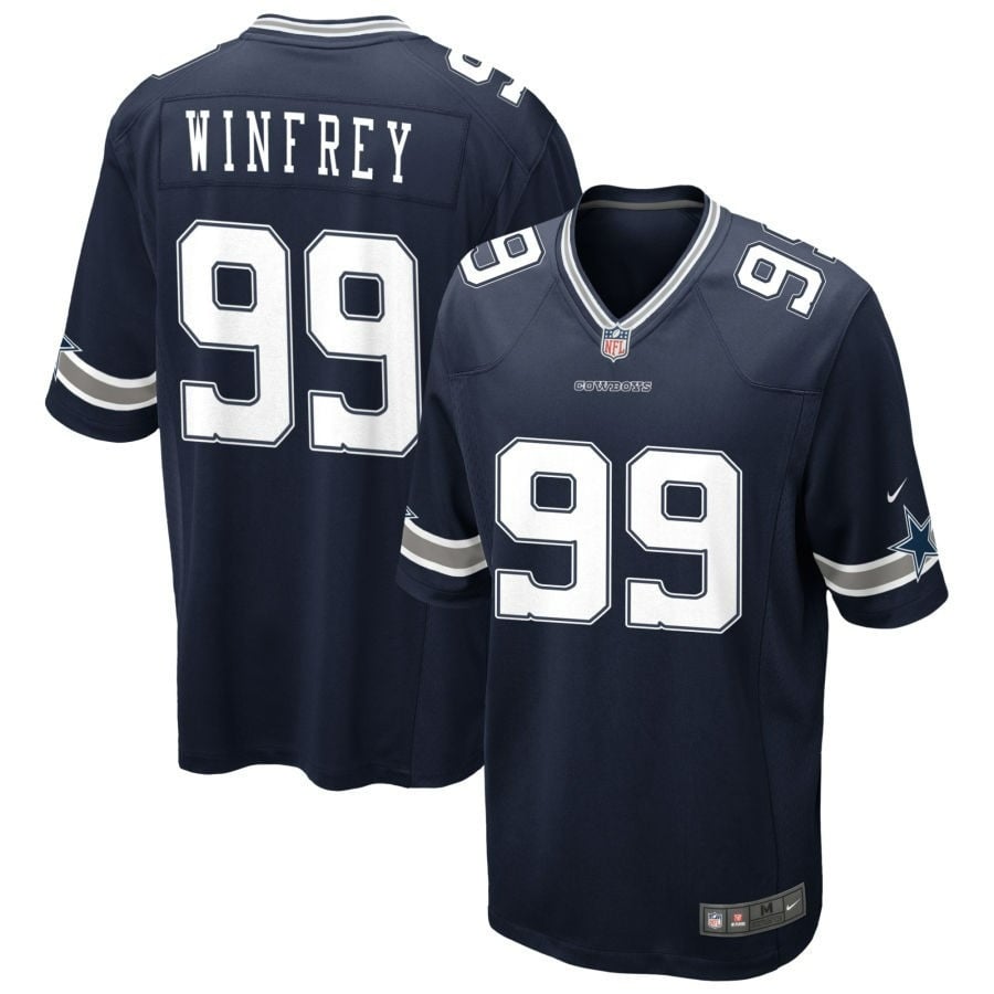 Perrion Winfrey Dallas Cowboys 2025 Game Jersey - Navy