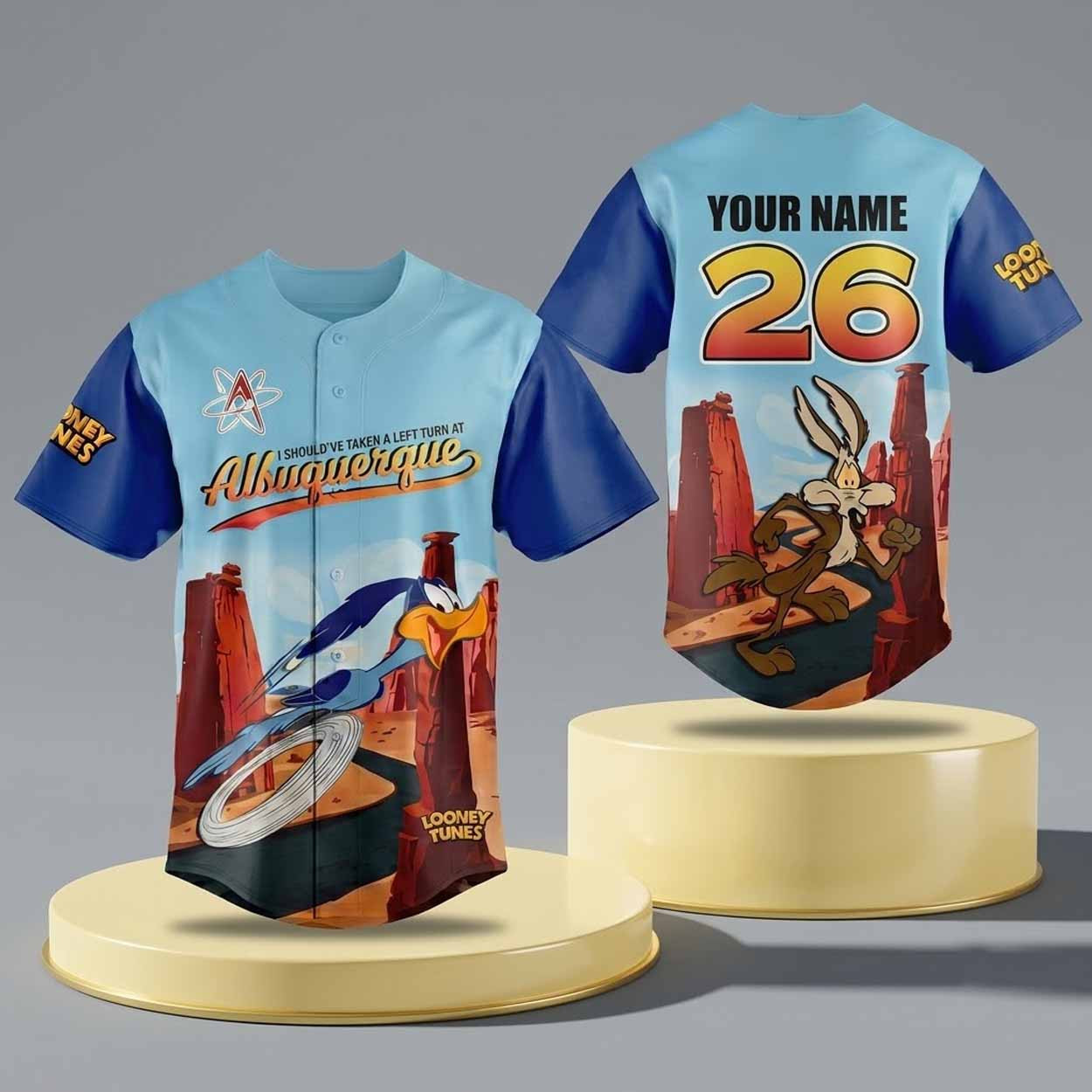 Personalized Albuquerque Isotopes Looney Tunes Jersey 2026 Isotopes Merch Gift For BFF
