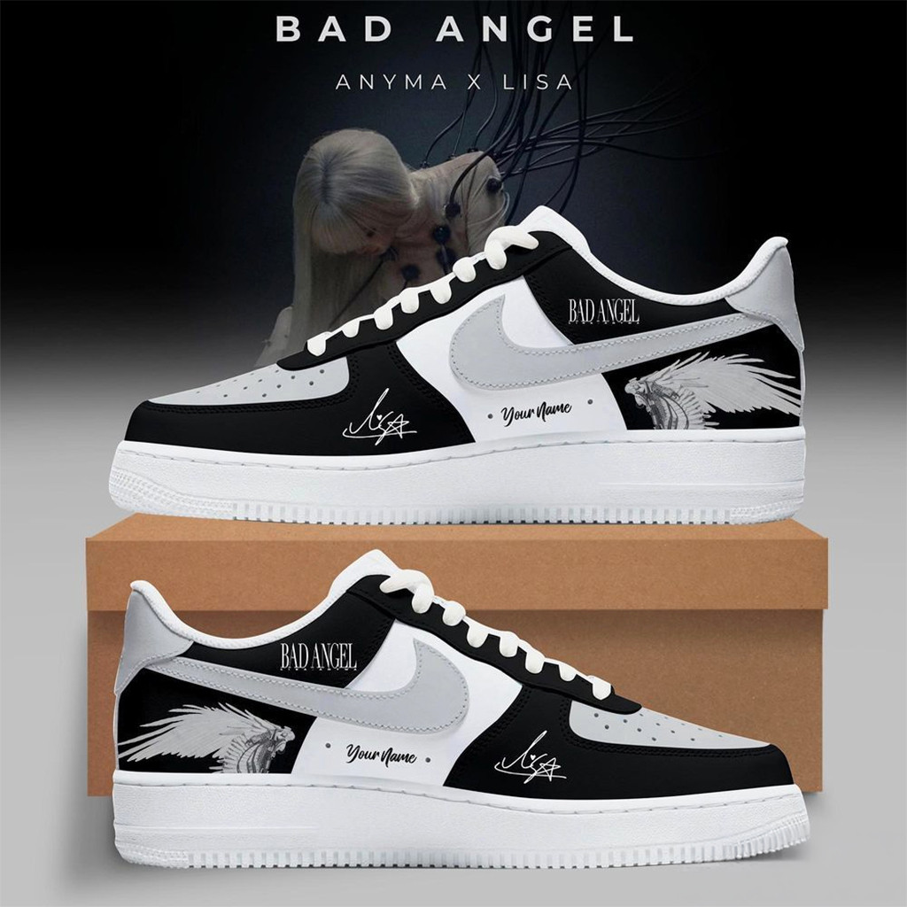 Personalized Anyma X Lisa 2026 Bad Angel Signature AF1 Shoes Lisa Coachella Merch Gift For Fans