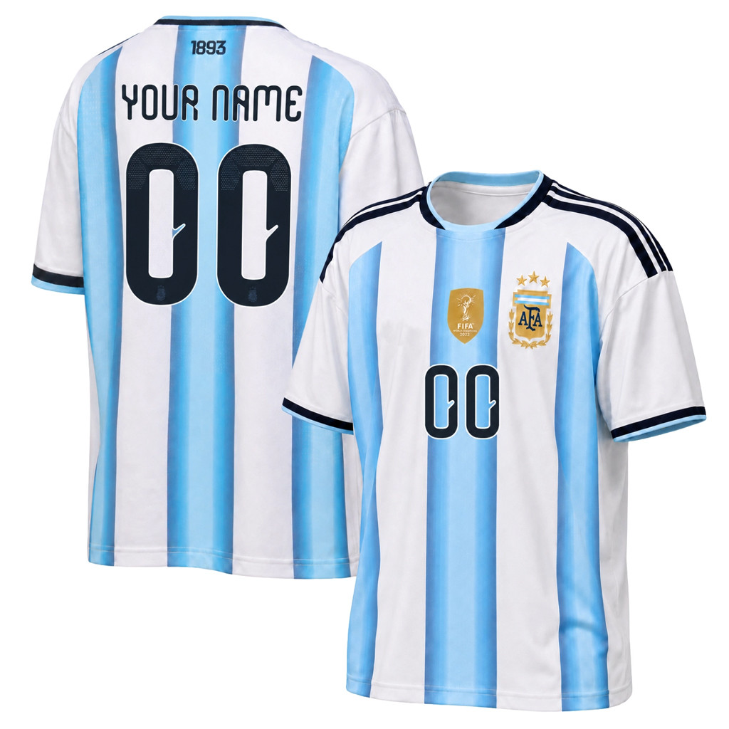 Personalized Argentina World Cup 2026 Merch Argentina Home Jersey Football Fan Gear FIFA Merch