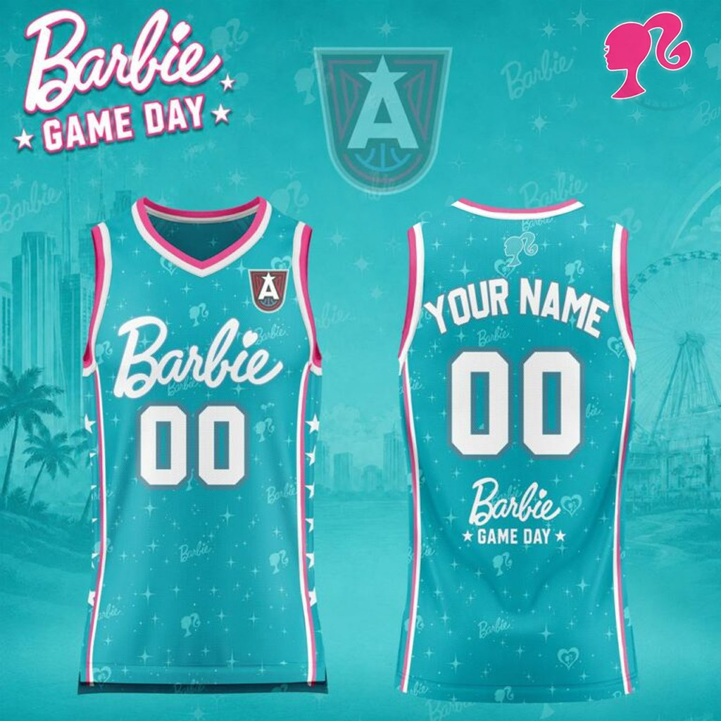 Personalized Atlanta Dream 2026 WNBA X Barbie Game Day Jersey Blue Atlanta Dream Merch For Fan
