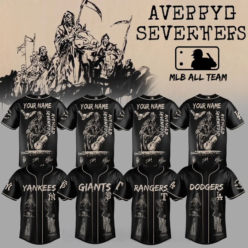 Personalized Avenged Sevenfold X All Team 2026 Baseball Jersey Best Gifts For Fans