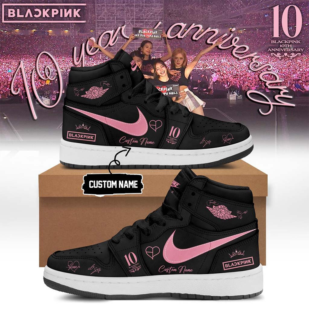 Personalized Blackpink 10th Anniversary Comeback Sneakers Blackpink Merch 2026 Kpop Fan Gifts