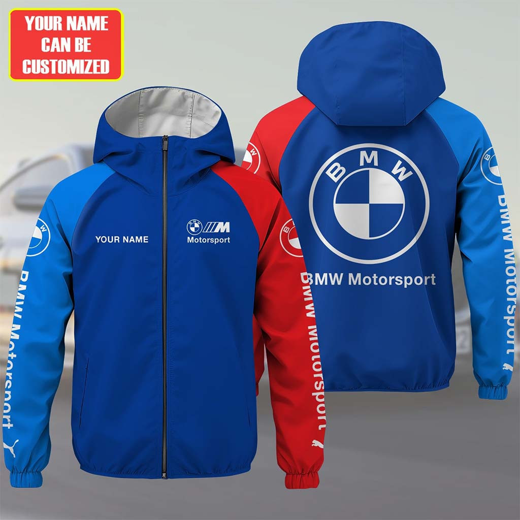 Personalized BMW Motorsport Windproof Jacket Best Gifts For Boyfriend