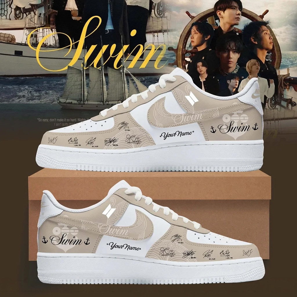 Personalized BTS Swim Shoes Sneakers 2026 BTS World Tour Arirang Merch Best Gift For Fans