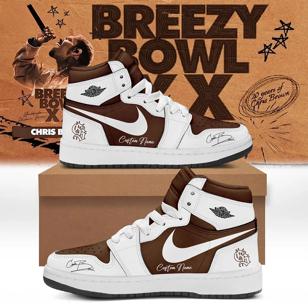 Personalized Chris Brown Tour Merch 2026 Chris Brown Breezy Bowl XX Shoes Sneakers Brother Gift
