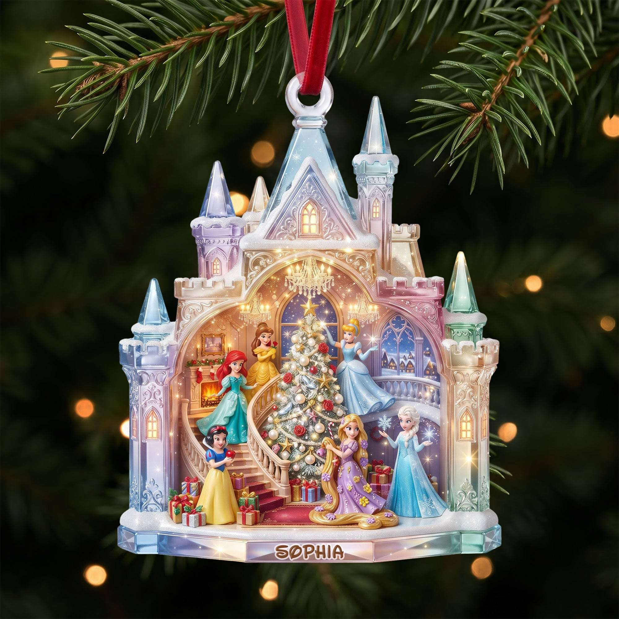 Personalized D Princess Fairytale Princess Holiday Christmas Ornament Xmas Gifts For Daughter