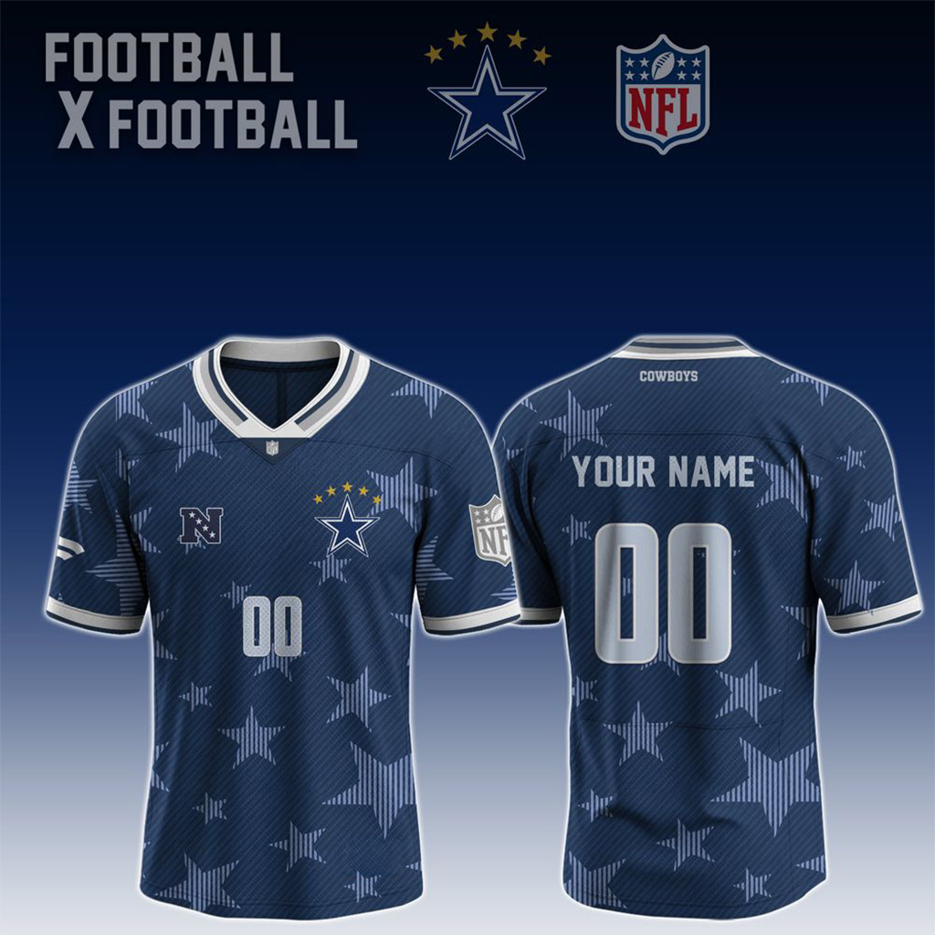 Personalized Dallas Cowboys Football X Football 2026 Jersey Dallas Cowboys Merch Him Gifts