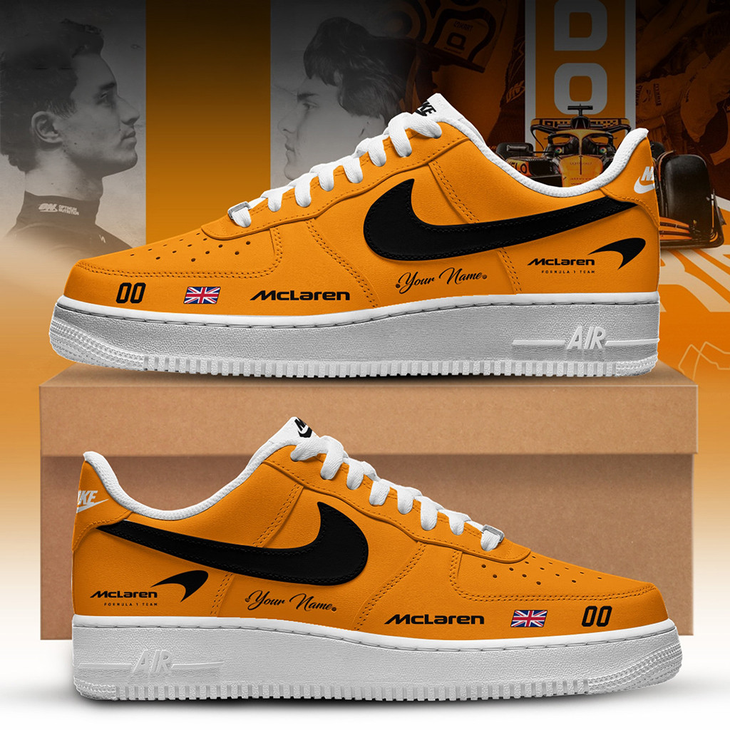 Personalized Formula One X McLaren Shoes Sneakers Racing Fan Gifts For Brothers