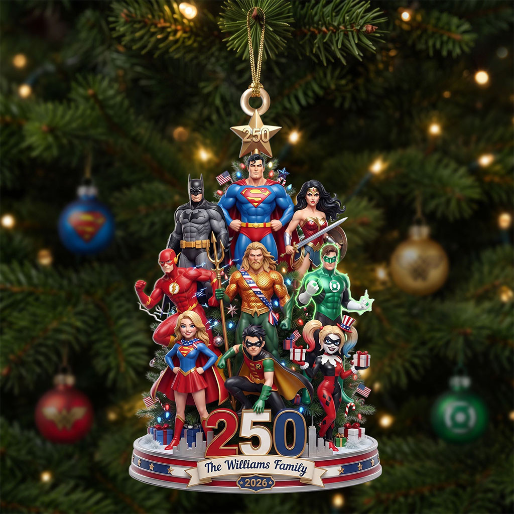 Personalized Guardian Protector Acrylic Christmas Ornament Xmas Gifts For Family