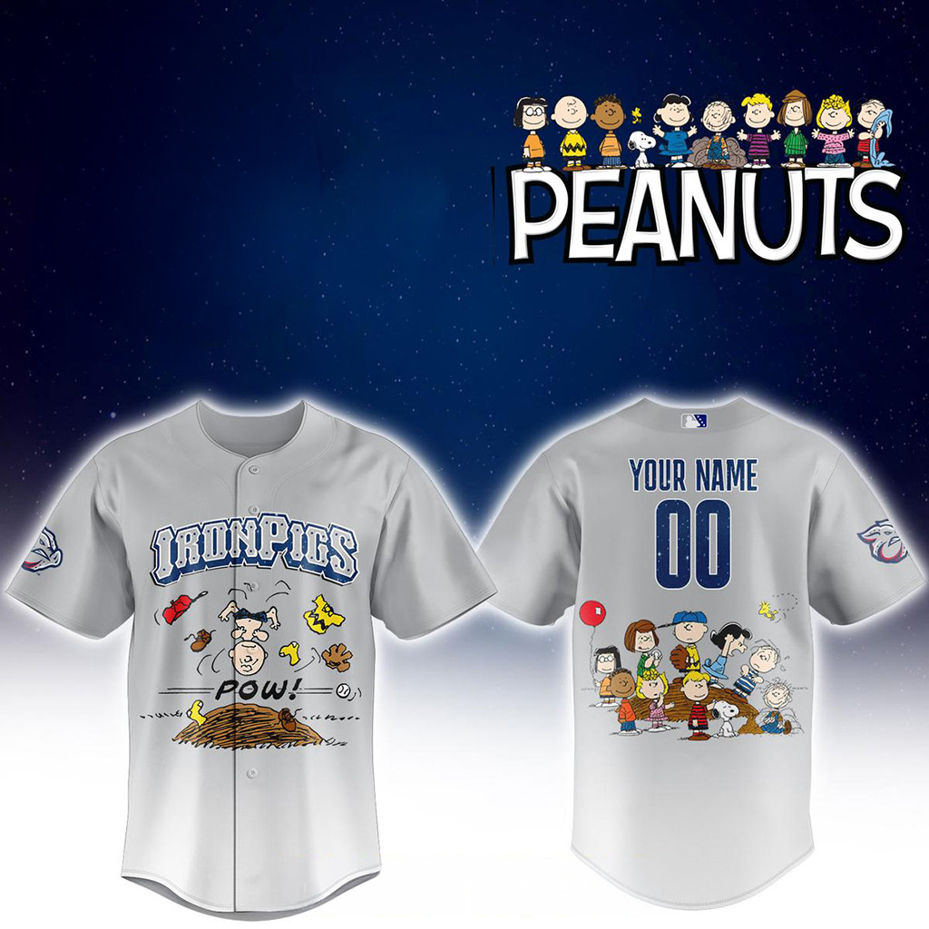 Personalized Lehigh Valley Ironpigs Merch Peanuts Night MiLB 2026 Jersey Shirt Gift Ideas