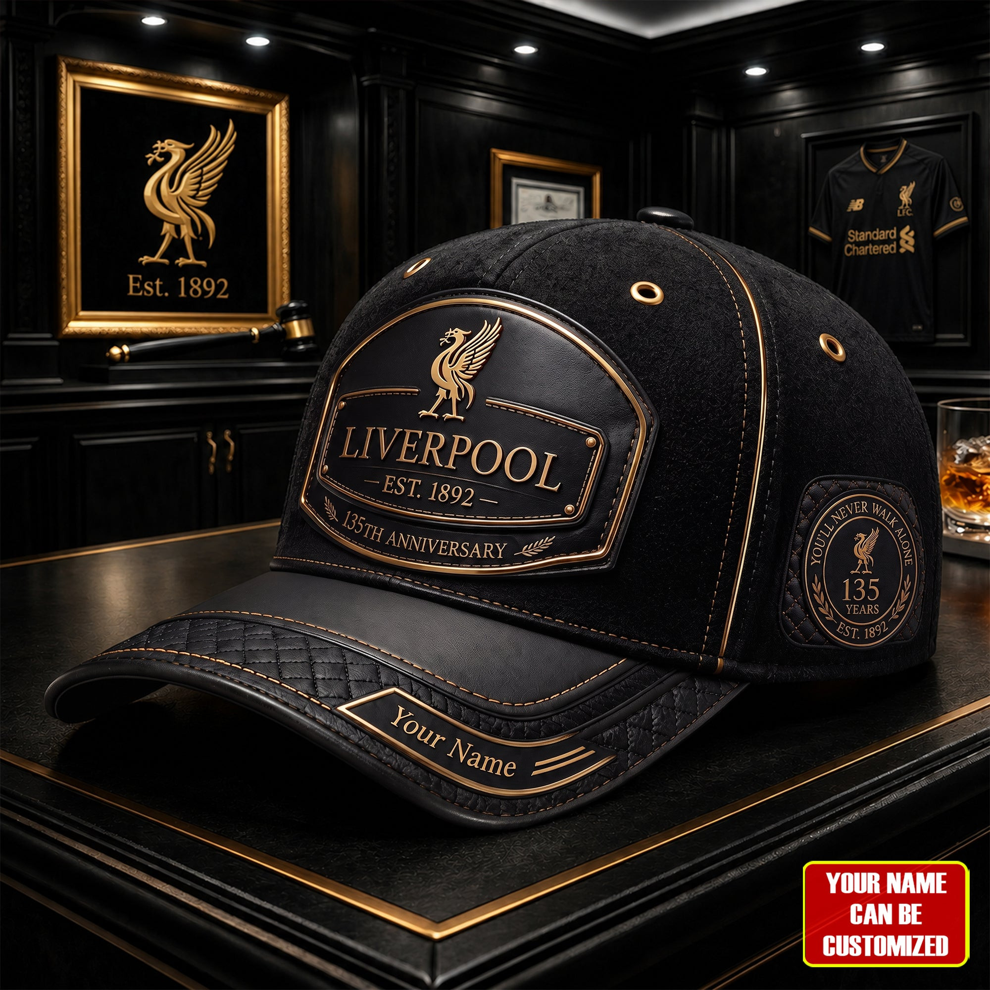 Personalized Liverpool FC Vintage 135th Anniversary 2026 Hat LFC Merch Gifts For Husband