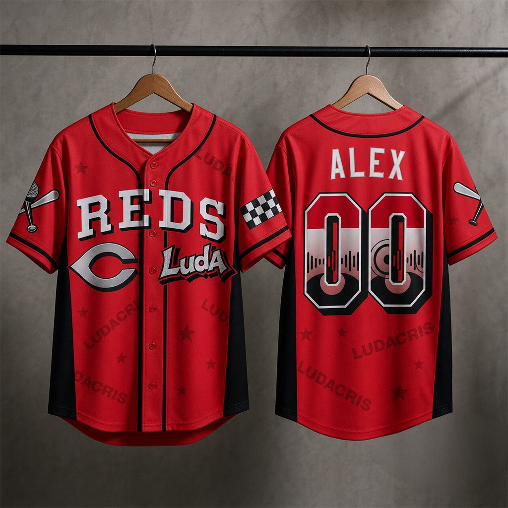 Personalized Ludacris x Cincinnati Reds Baseball Jersey 2026 Reds Merch Gifts For Baseball Fans